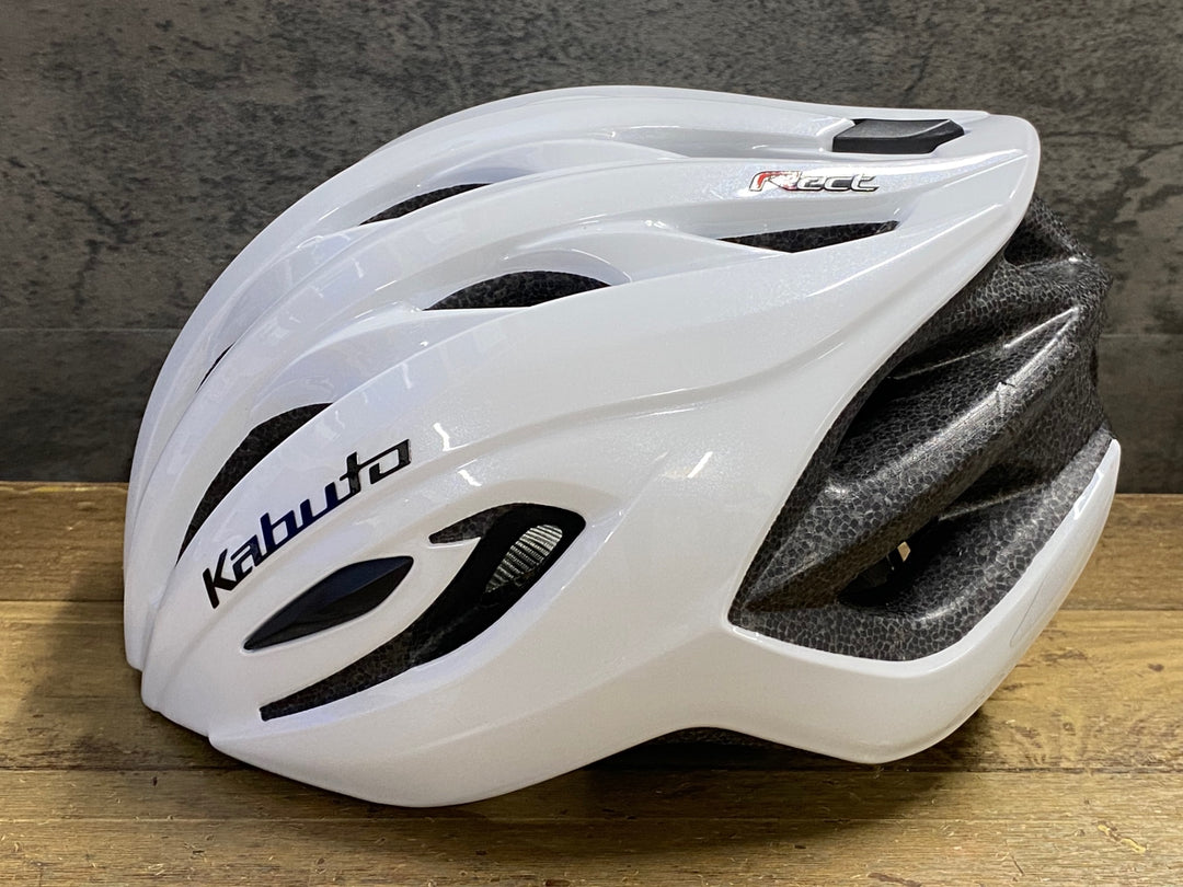 JW309 カブト Kabuto レクト RECT サイクルヘルメット M/L 白 R06/08製造
