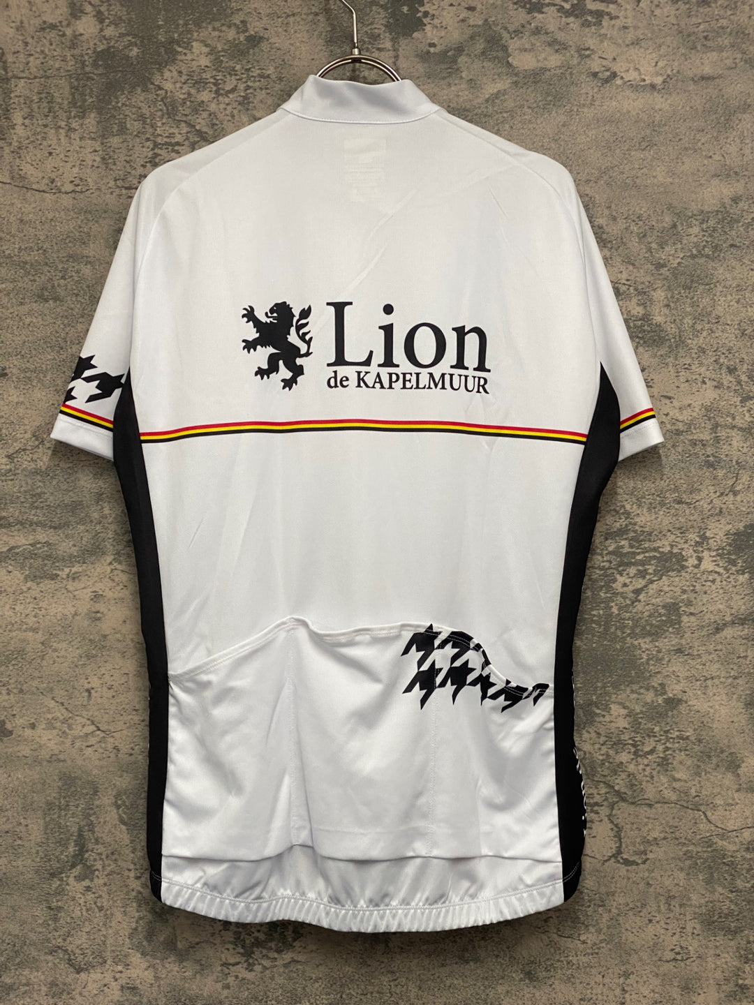 JX276 リオンドカペルミュール Lion de KAPELMUUR 半袖 サイクルジャージ 白 XL