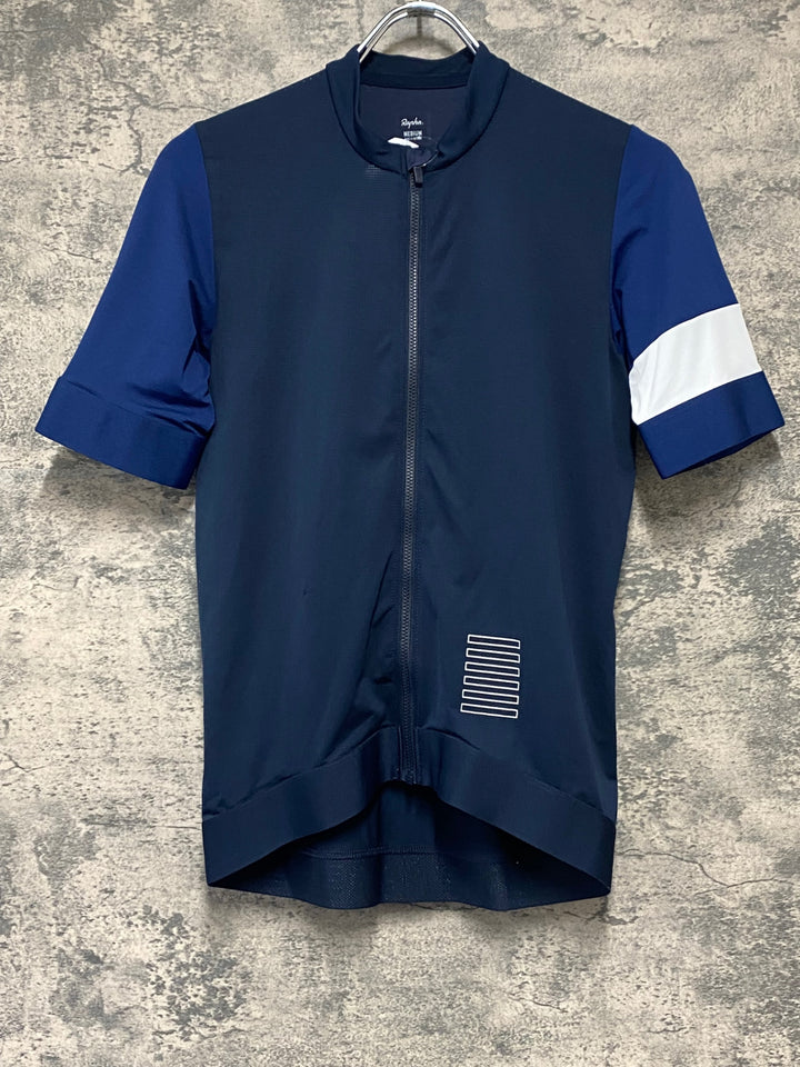 JW384 ラファ Rapha PRO TEAM TRAINING JERSEY 半袖 サイクルジャージ 黒紺 M