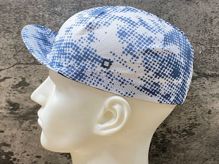 KI133 スポーツフル sportsful サイクルキャップ 白青 フリーサイズ