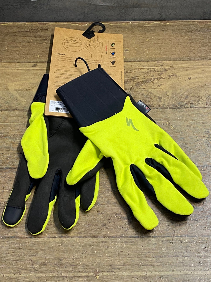 JV584 スペシャライズド SPECIALIZED PRIME SERIES THERMAL 長指 グローブ 黄 S POLARTEC