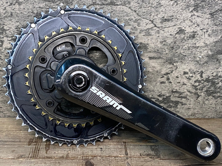 JG552 スラム SRAM RED 22 クランクセット QUARQ パワーメーター付き 170mm 52/36T 11S GXP STRONGLIGHTチェーンリング ※接続未確認のためジャンク