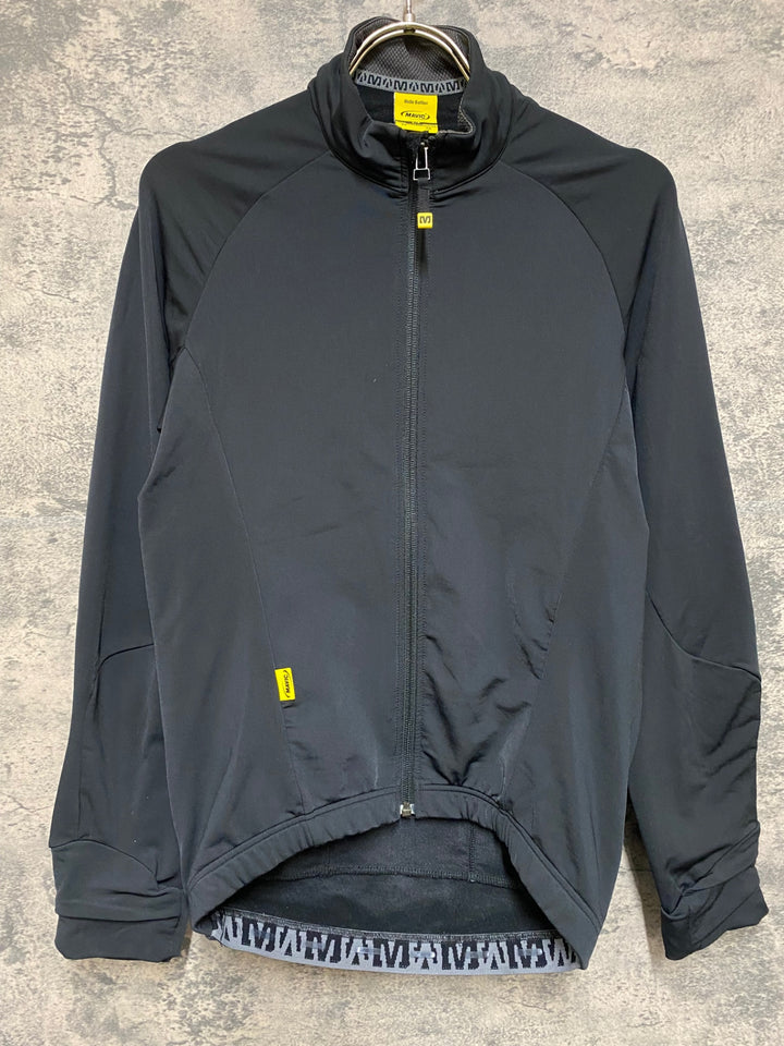JO355 マヴィック MAVIC 長袖サイクルジャージ M 黒 裏起毛