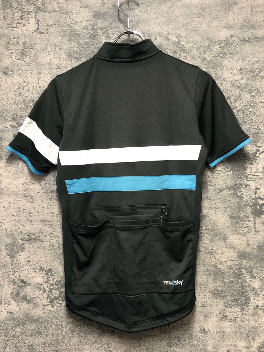 JZ507 ラファ RAPHA TRAINING BREVET JERSEY 半袖 サイクルジャージ S 黒 TEAM SKY