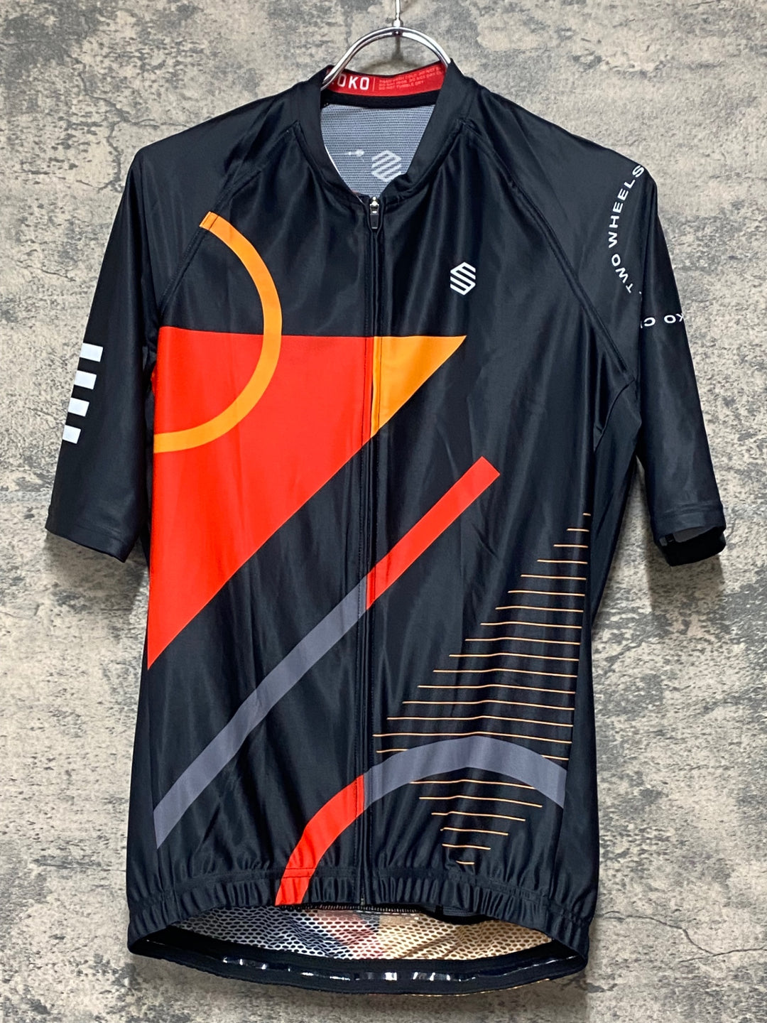 KJ227 シロコ SIROKO 半袖サイクルジャージ 黒 L
