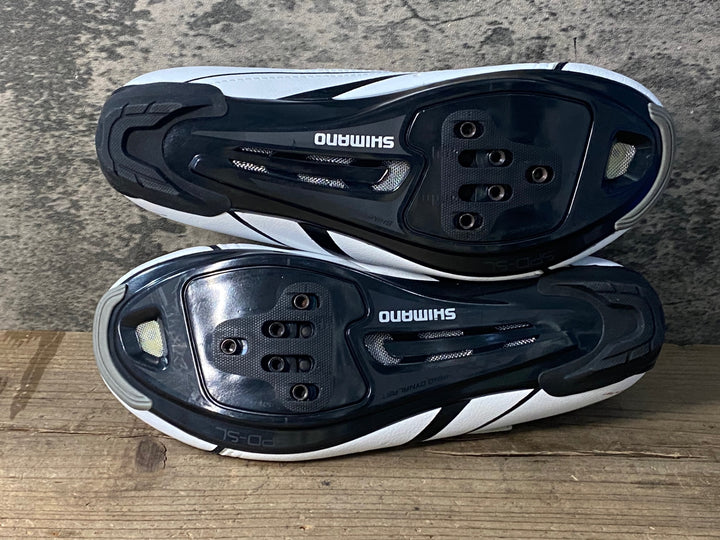 JO568 シマノ SHIMANO R078 SH-R078W ビンディングシューズ EU38 レディース 2穴3穴兼用 白