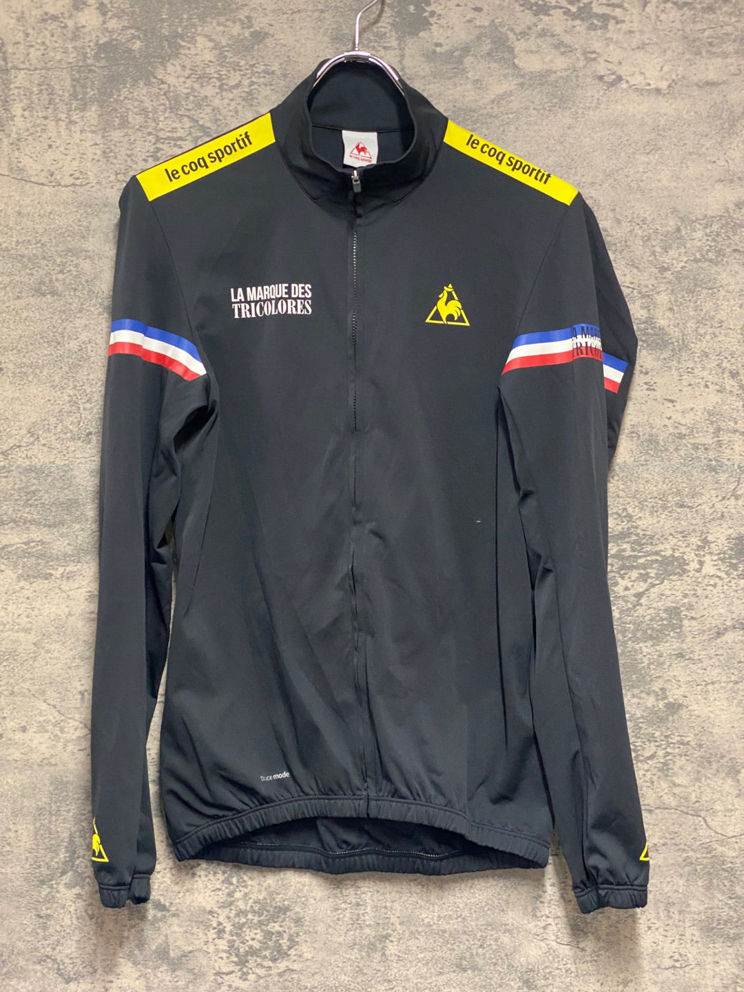 KN379 ルコックスポルティフ le coq sportif 長袖 サイクルジャージ 黒 M