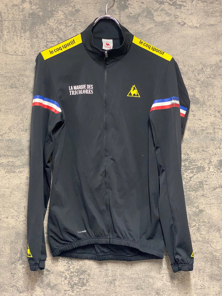 KN379 ルコックスポルティフ le coq sportif 長袖 サイクルジャージ 黒 M