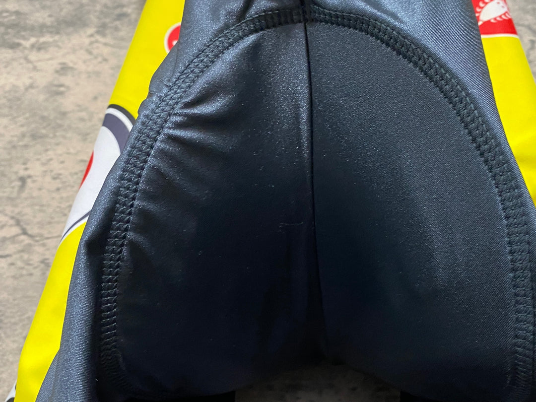 KG656 カステリ CASTELLI ビブショーツ 黄 L