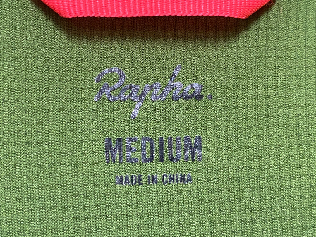 JP288 ラファ Rapha BREVET LIGHTWEIGHT JERSEY 半袖 サイクルジャージ 緑 M