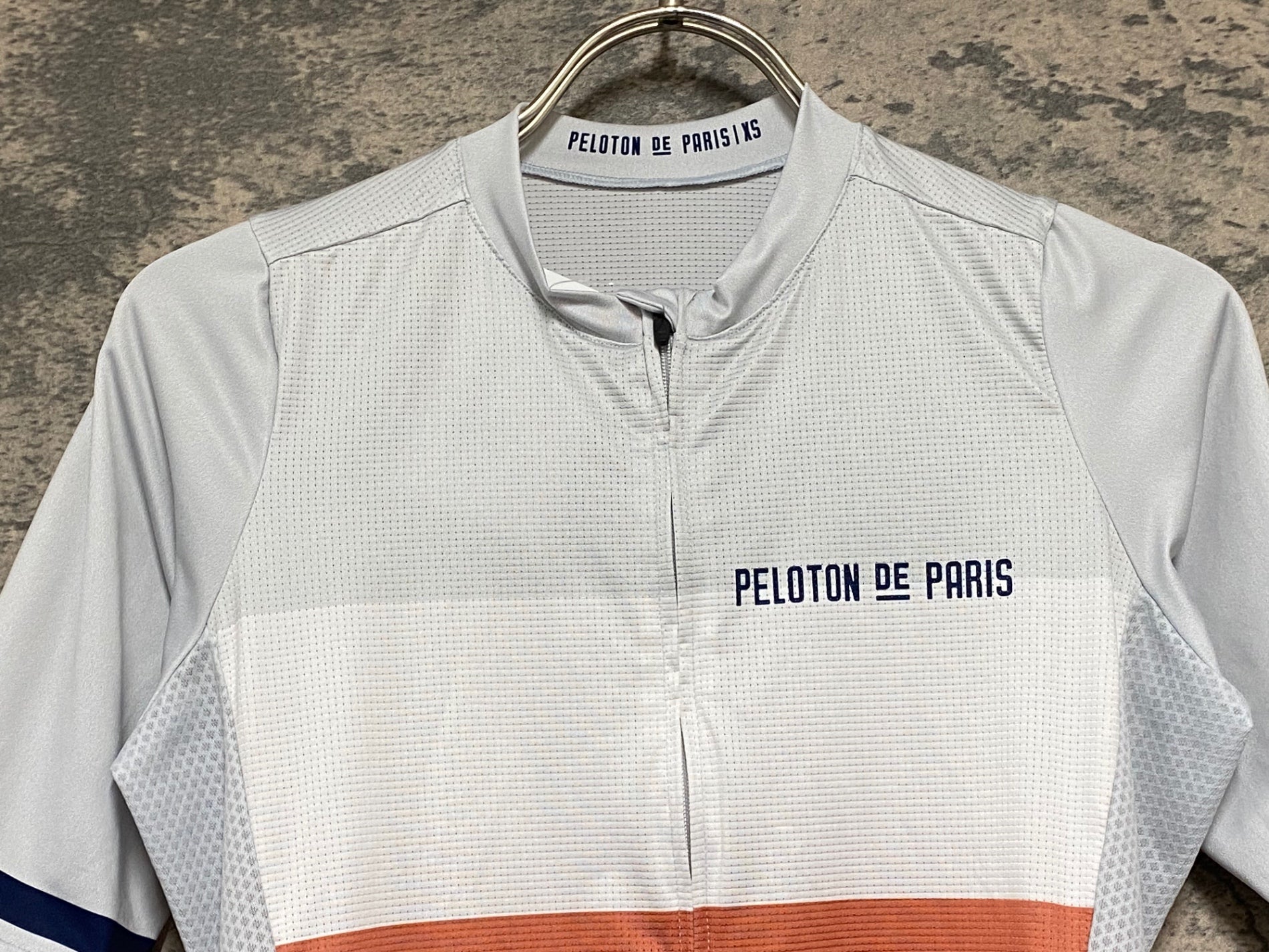 KH092 プロトンドパリ PELOTON DE PARIS 半袖 サイクルジャージ 白