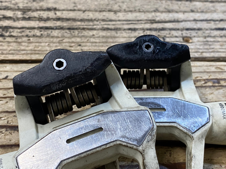 JU013 ルック LOOK ケオ KEO2 MAX CARBON ビンディングペダル 白 クロモリシャフト