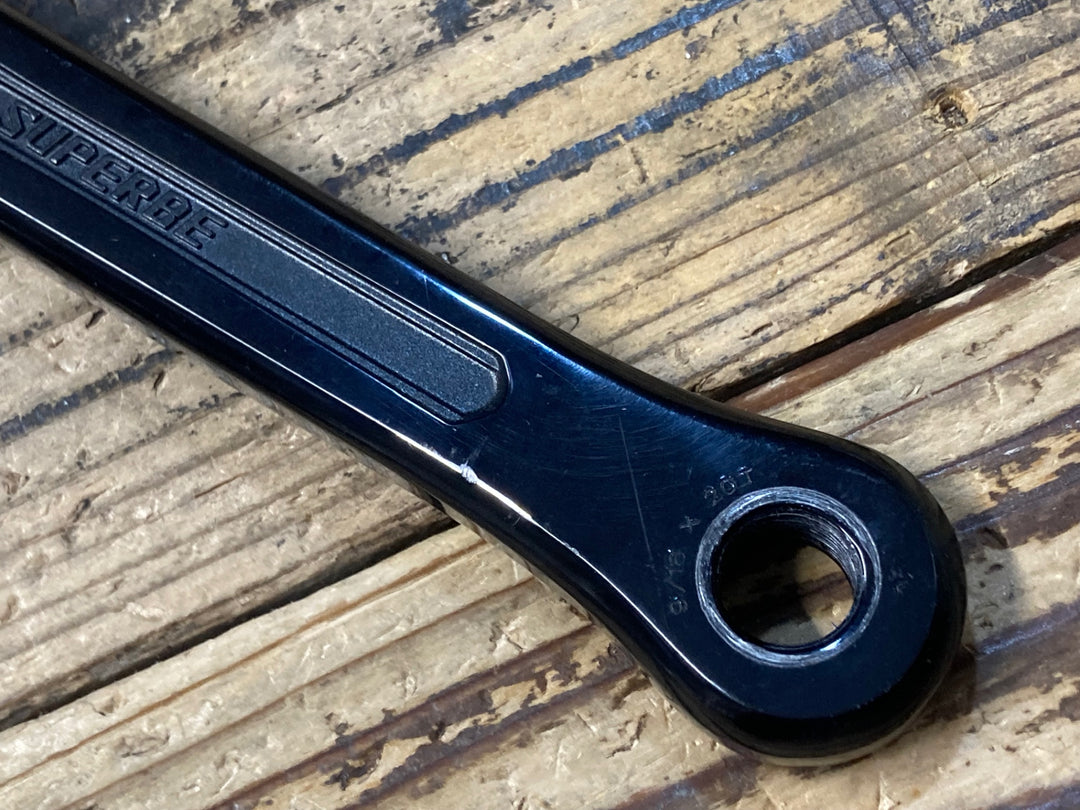 KL908 サンツァー SunTour Superbe クランクセット 52/42T 170mm ブラック ゴールド