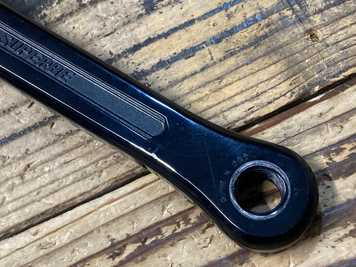 KL908 サンツァー SunTour Superbe クランクセット 52/42T 170mm ブラック ゴールド