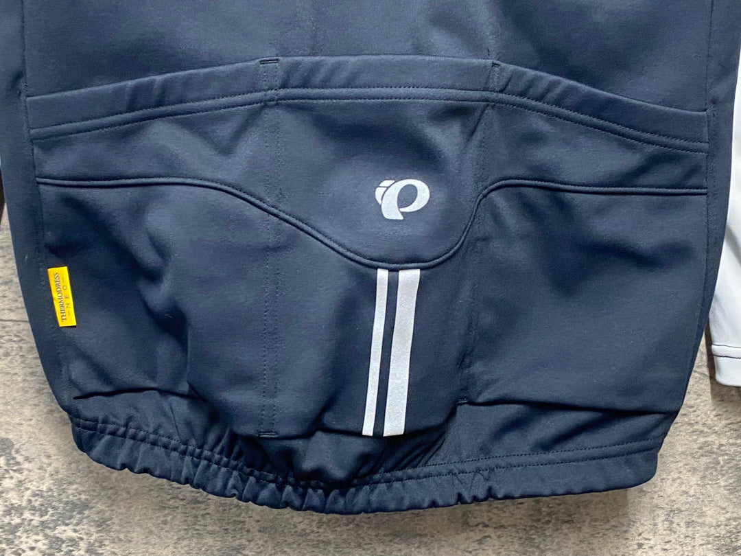 KH630 パールイズミ PEARL iZUMi 長袖サイクルジャージ 白黒 M 裏起毛