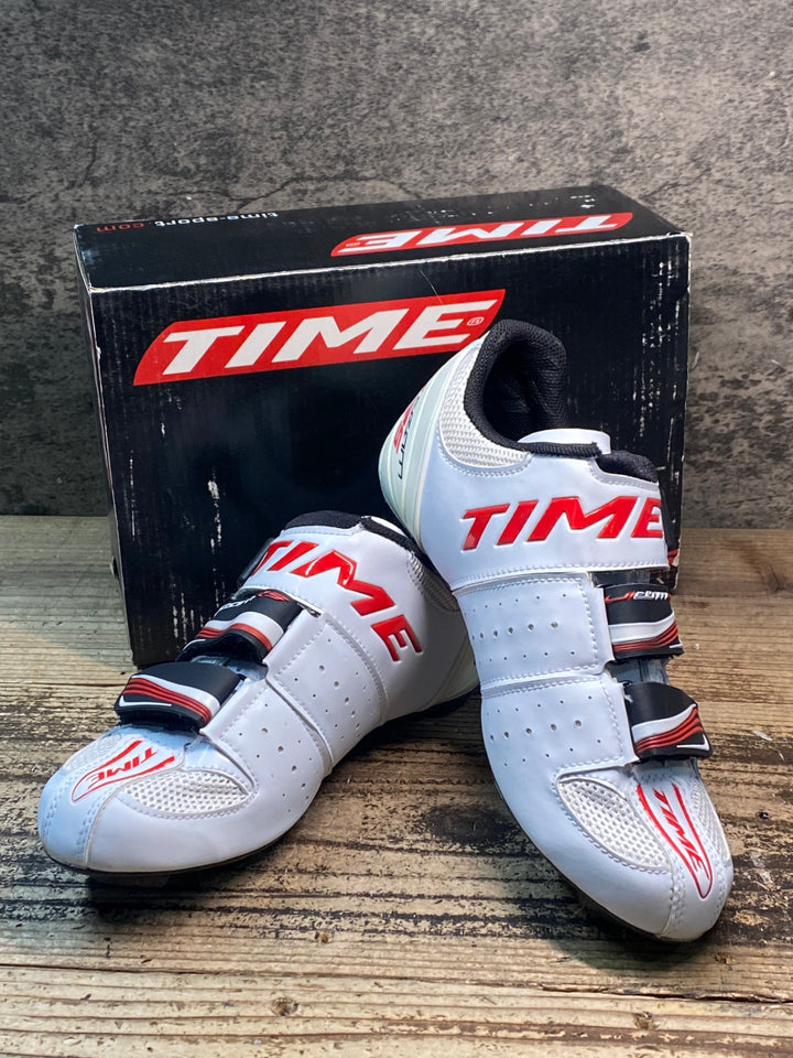 JR488 タイム TIME ULTEAM RS CARBON ビンディングシューズ 白 EU36
