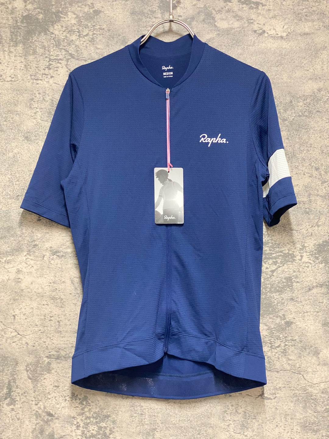 KM157 ラファ Rapha WOMEN'S CORE LIGHTWEIGHT JERSEY 半袖 サイクルジャージ 青 M