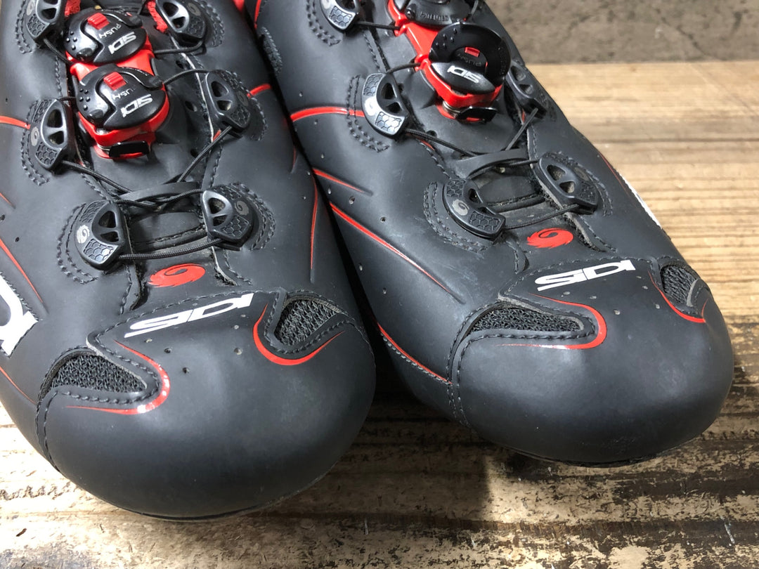 JW606 シディ SIDI SHOT ビンディングシューズ 3穴 黒 赤 42 1/2