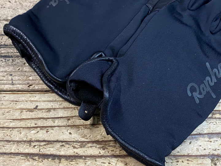 JU403 ラファ Rapha CLASSIC GLOVES 長指 グローブ 黒 L 裏起毛