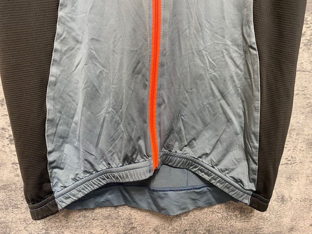 JS103 マイン MYN 半袖 サイクルジャージ グレー M ※ほつれ