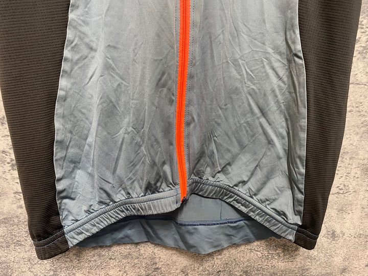 JS103 マイン MYN 半袖 サイクルジャージ グレー M ※ほつれ