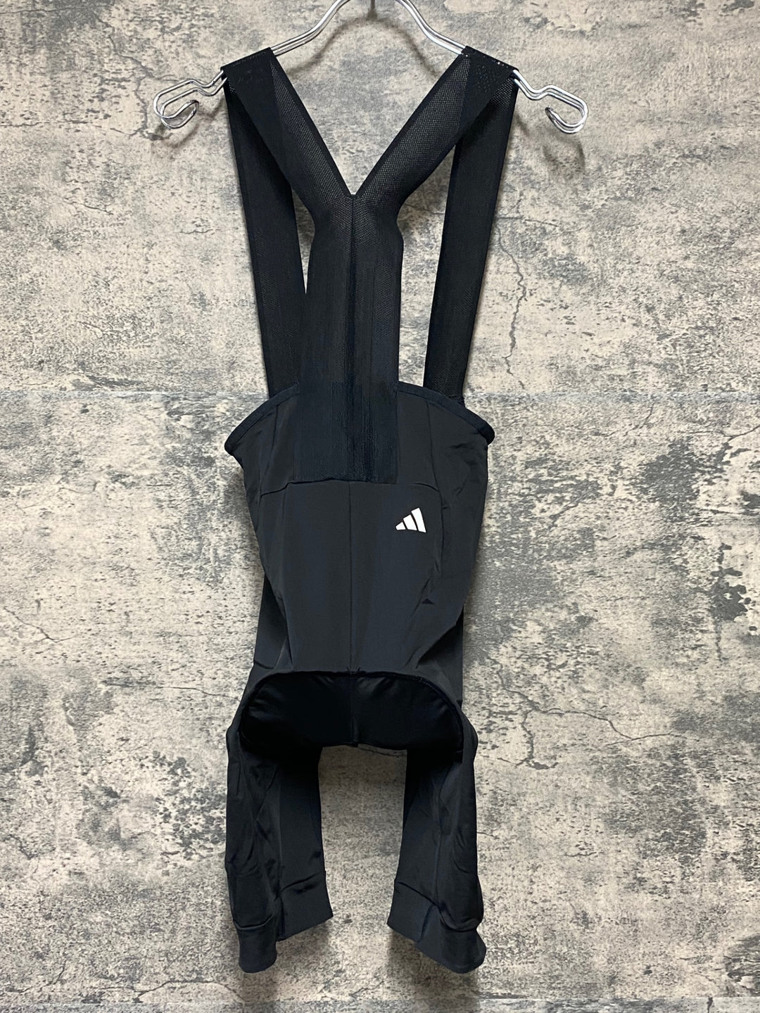 KH482 アディダス adidas ビブショーツ USサイズS 黒白 ※タグカット