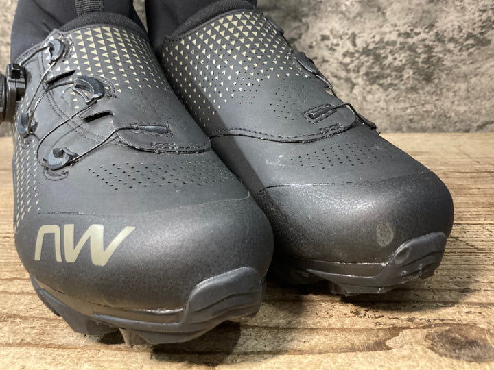 JX887 ノースウェーブ NORTHWAVE CELSIUS XC ARCTIC GTX ビンディングシューズ 黒 EU40