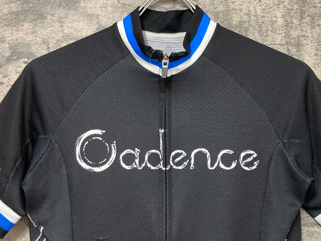 JW699 ケイデンス Cadence 半袖 サイクルジャージ 黒 XS