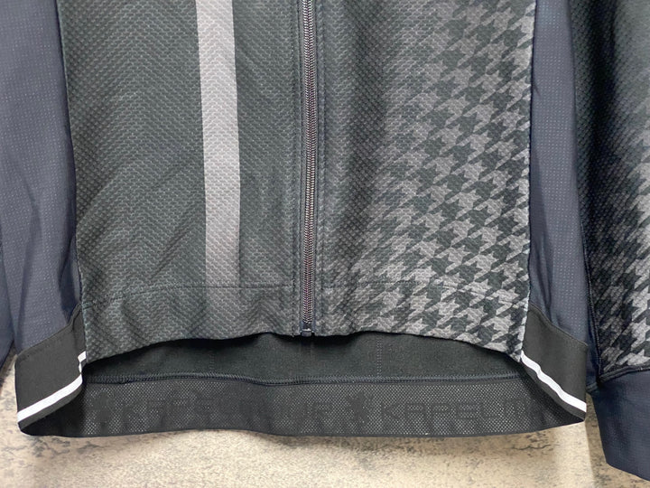 KN359 リオンドカペルミュール Lion de KAPELMUUR 長袖 サイクルジャージ 裏起毛 黒 XL