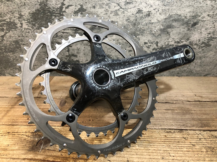 JY310 カンパニョーロ Campagnolo レコード RECORD 11s FC9-RE093C カーボン クランクセット ULTRA TORQUE 53/39T 170mm