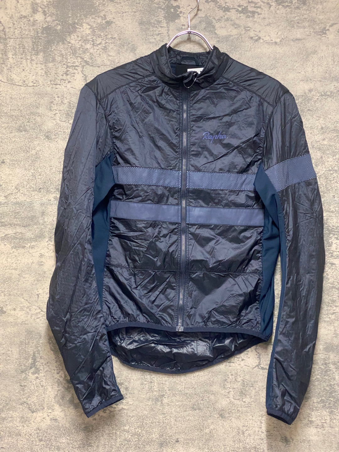 KB428 ラファ Rapha BREVET INSULATED JACKET 長袖 サイクルジャケット 紺 M