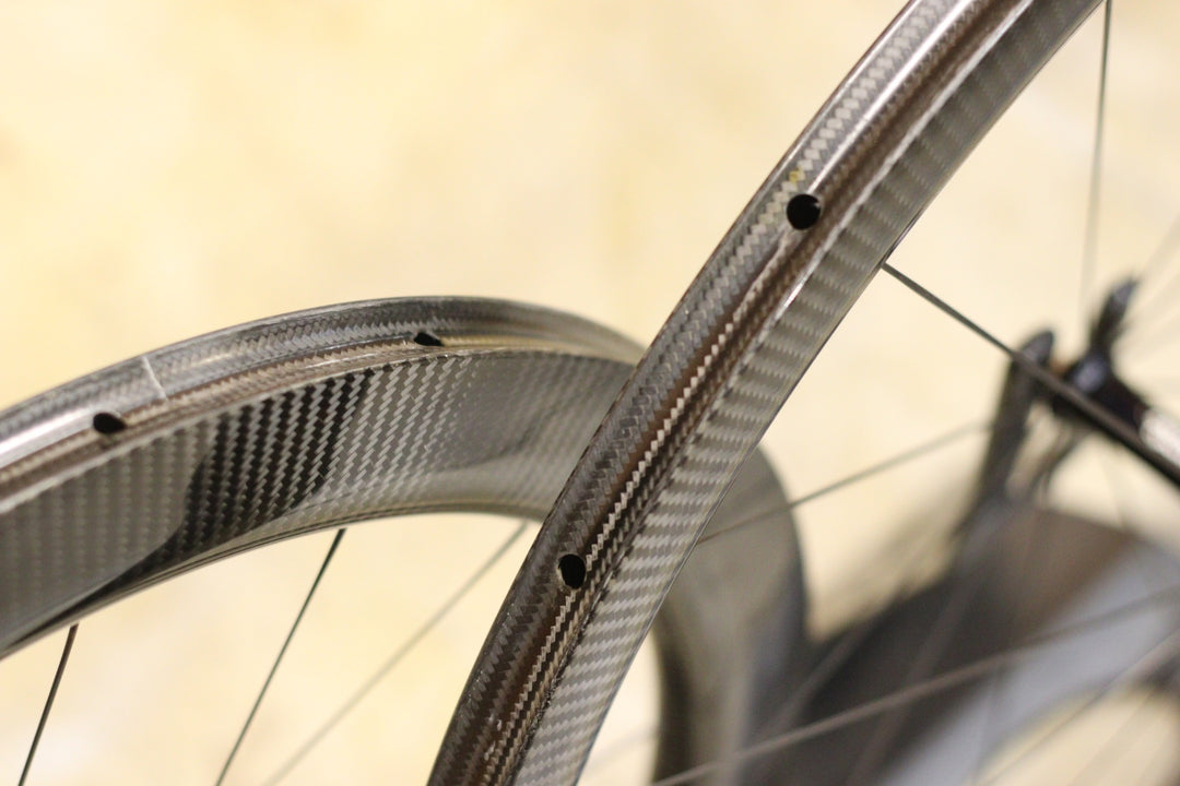 新品未使用品 AX-ライトネス AX-LIGHTNESS P38/55T カーボン チューブラー ホイールセット シマノ12/11S 【立川店】