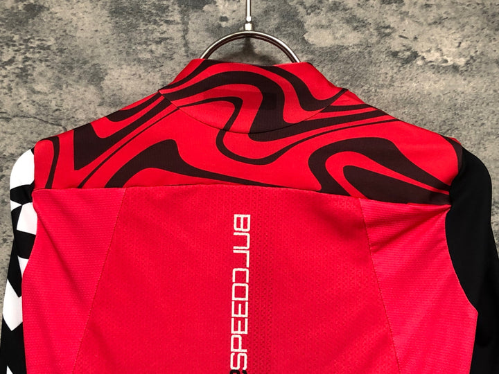 KL637 アソス ASSOS EQUIPE RS JERSEY S9 TARGA SPEED CLUB 2023 半袖 サイクルジャージ 赤 黒 XS