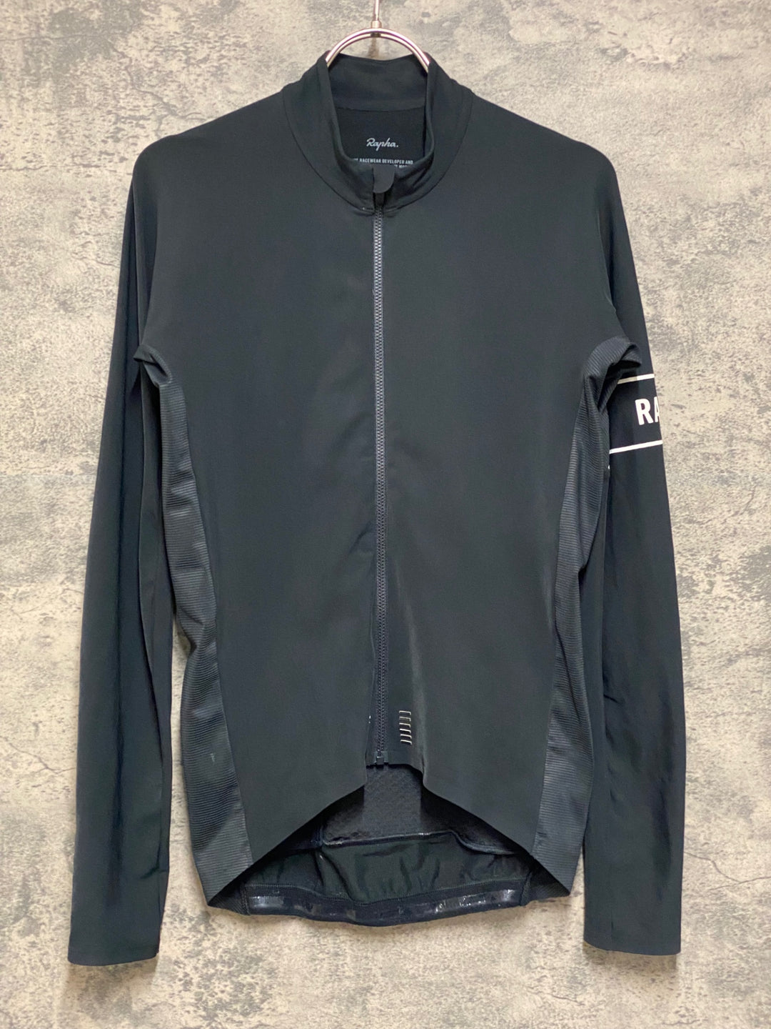 JO802 ラファ Rapha PRO TEAM LONG SLEEVE THERMAL JERSEY 長袖 サイクルジャージ 黒 S 裏起毛