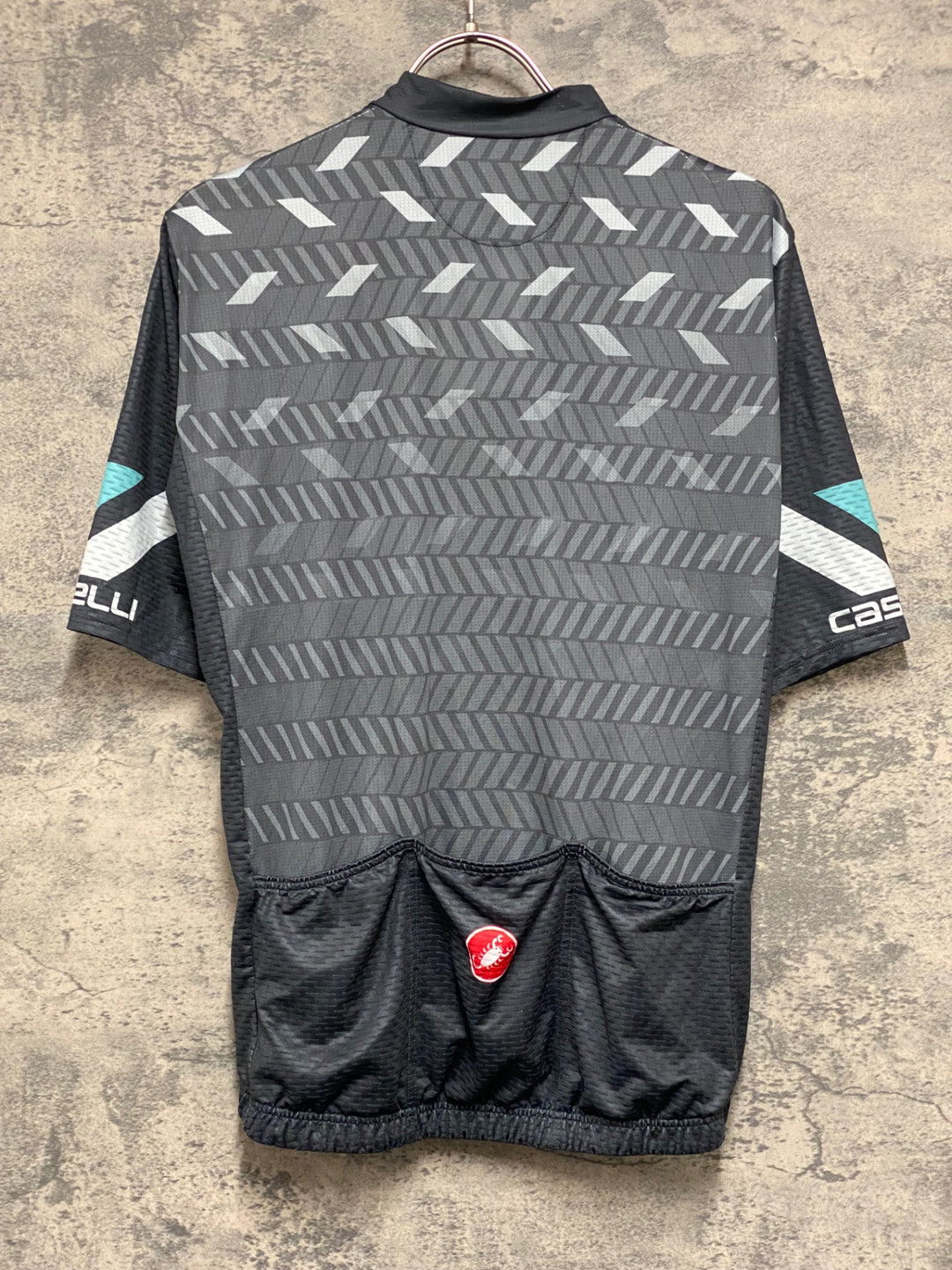 KG031 カステリ CASTELLI 半袖 サイクルジャージ グレー M