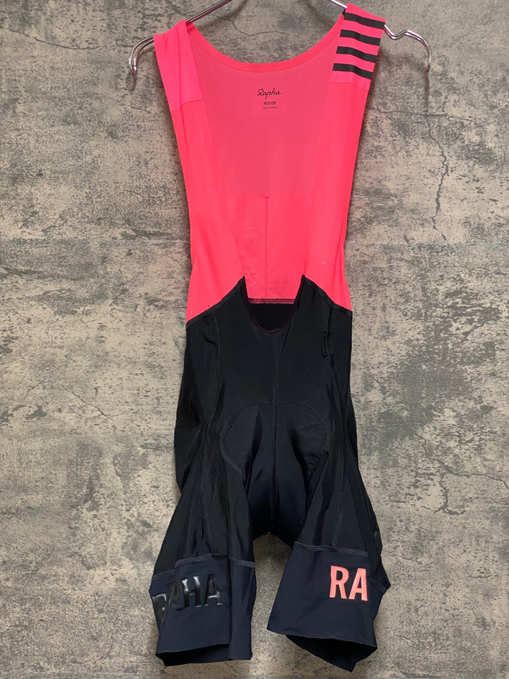JM009 ラファ Rapha MEN'S PRO TEAM BIB SHORTS Ⅱ ビブショーツ 黒 ピンク M