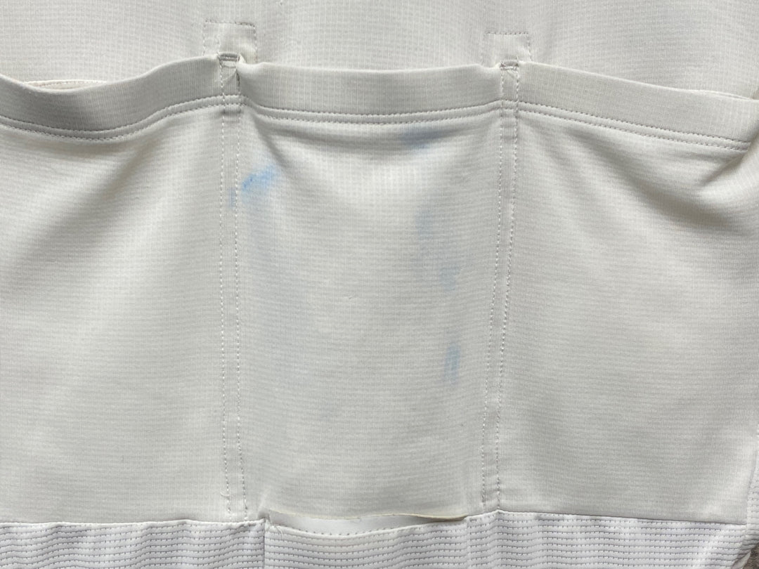 JU101 ラファ Rapha BREVET LIGHTWEIGHT JERSEY 半袖サイクルジャージ 白 サイズ不明