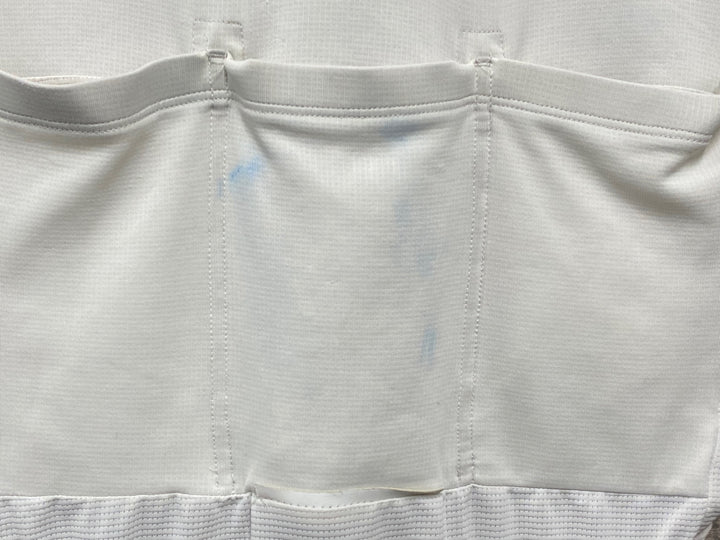 JU101 ラファ Rapha BREVET LIGHTWEIGHT JERSEY 半袖サイクルジャージ 白 サイズ不明