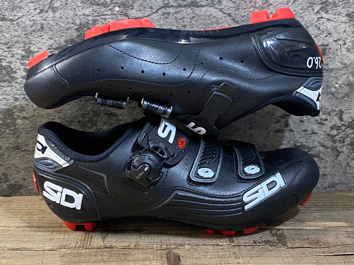KG409 シディ SIDI TRACE MTB ビンディングシューズ 2穴 ブラック EU42 ※ペン字あり
