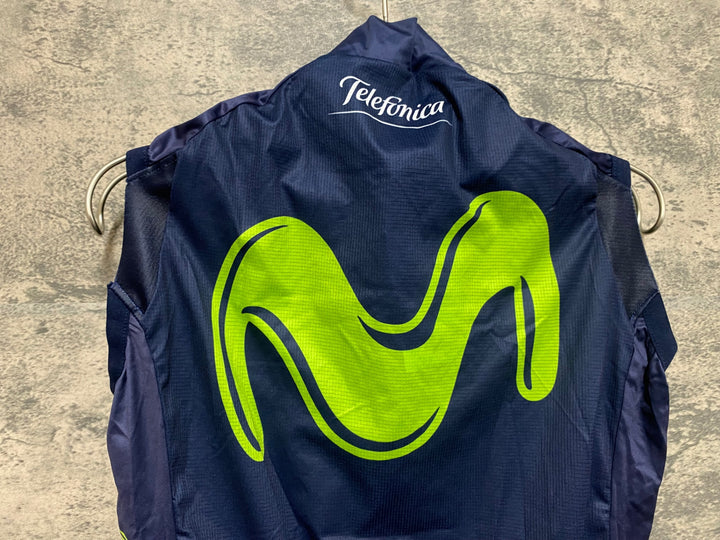 JS486 エンデュラ ENDURA ジレ サイクルベスト 濃紺 S movistar