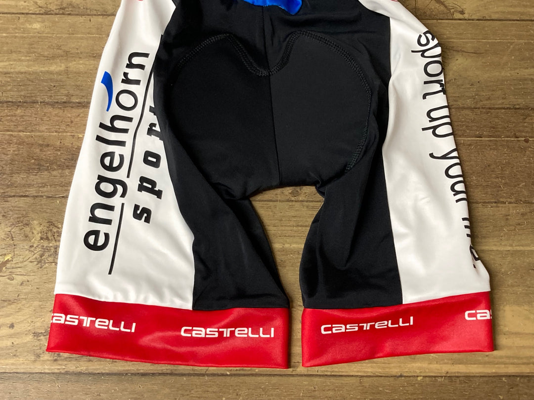 JT029 カステリ CASTELLI ビブショーツ 黒 白 M