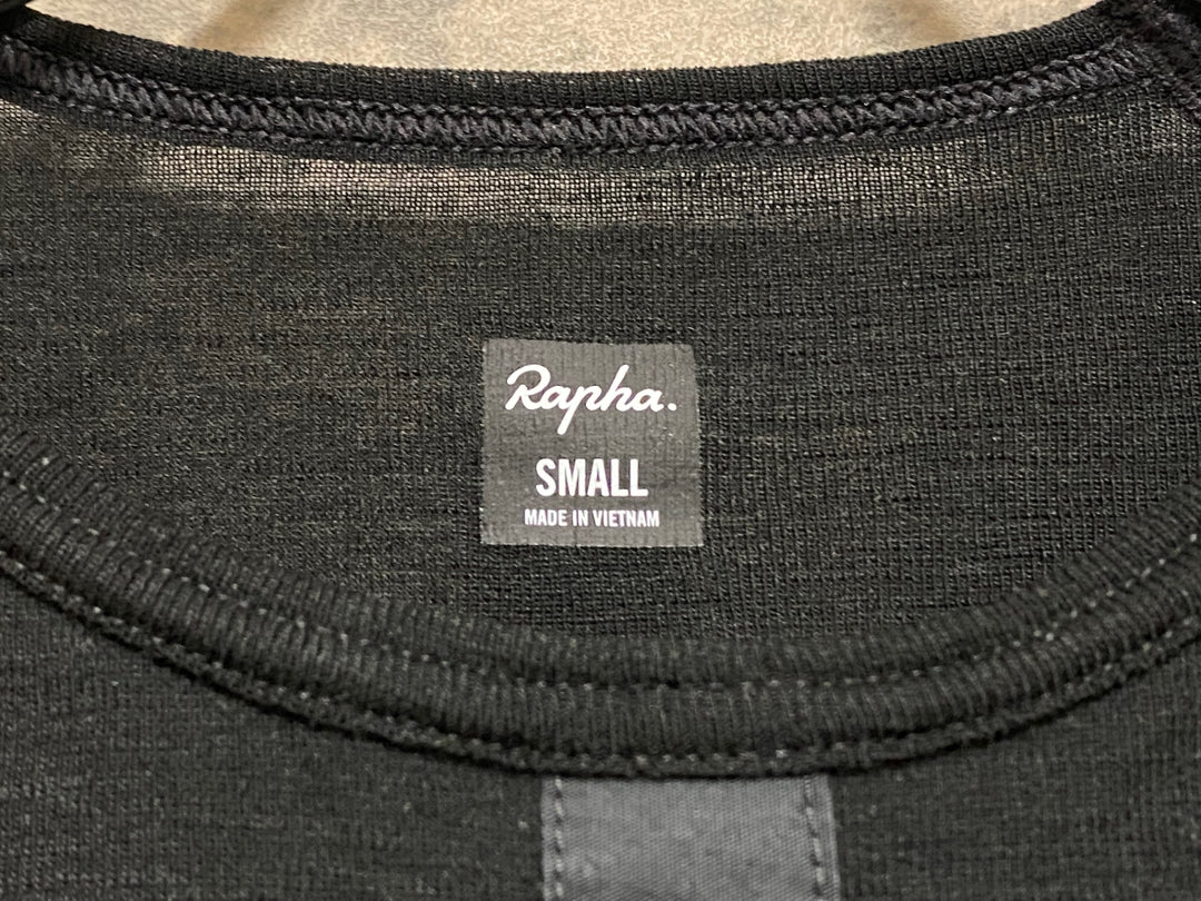 KO794 ラファ Rapha MEN'S MERINO BASE LAYER SHORT SLEEVE 半袖 ベースレイヤー 黒 S