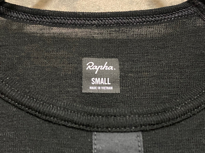 KO794 ラファ Rapha MEN'S MERINO BASE LAYER SHORT SLEEVE 半袖 ベースレイヤー 黒 S