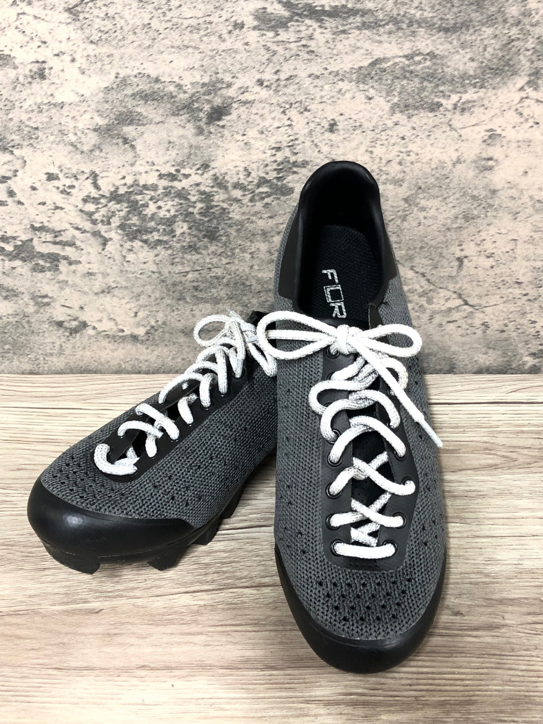 JT321 FLR F55 Knit Lace ビンディングシューズ 黒 グレー 2穴 EU40