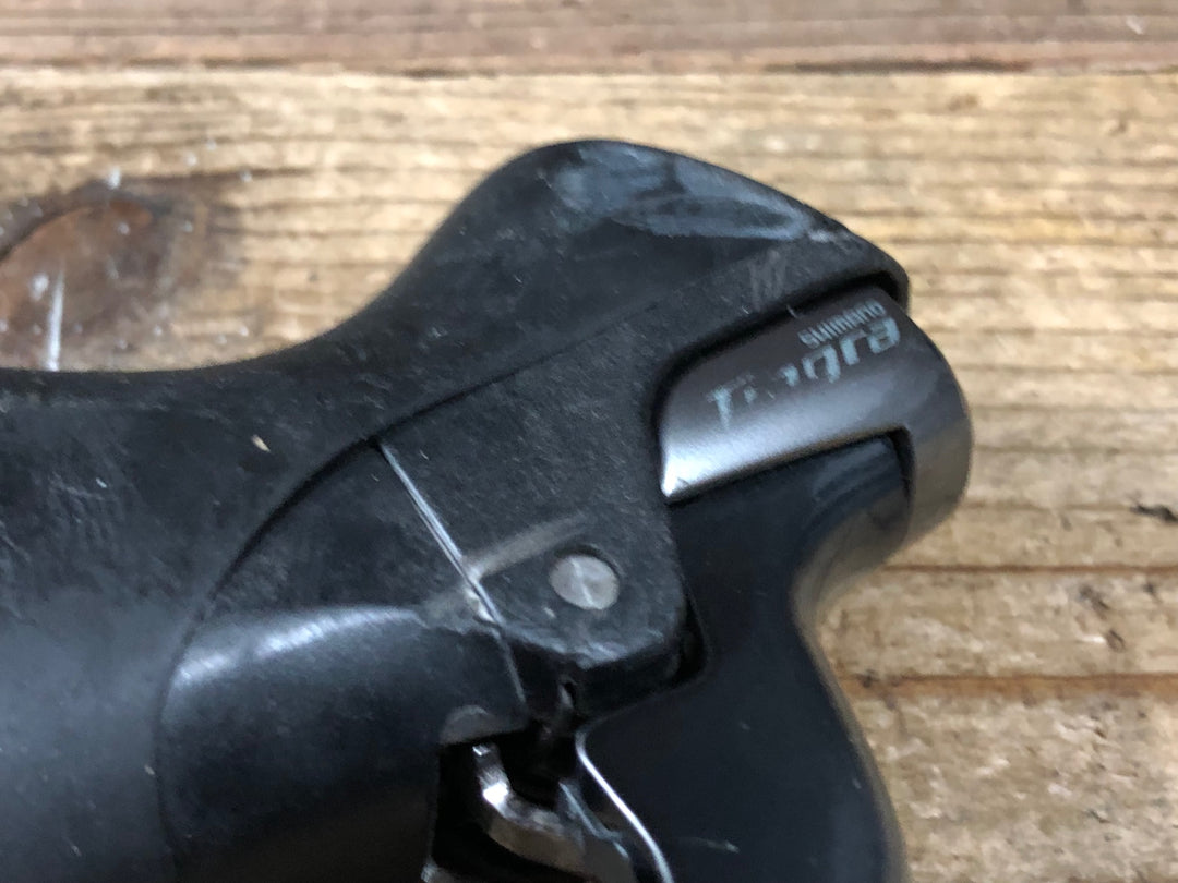 KI895 シマノ SHIMANO ティアグラ Tiagra ST-4700 右 STIレバー 10s ※ブラケットカバー劣化,クランプ欠品,動作不具合のためジャンク