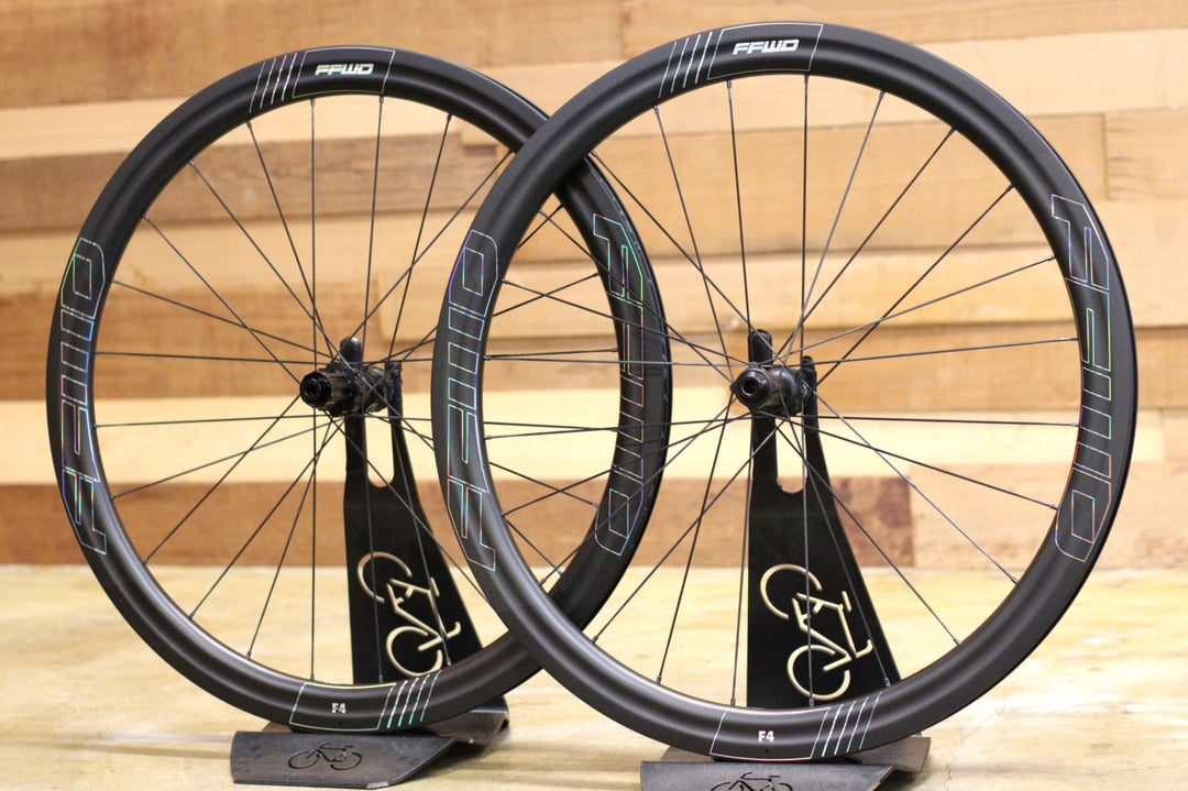 ファストフォワード FAST FORWARD FFWD F4D-FCC DT350 カーボン チューブレスレディ ホイールセット シマノ 11S/12S オイルスリックカラー 【立川店】