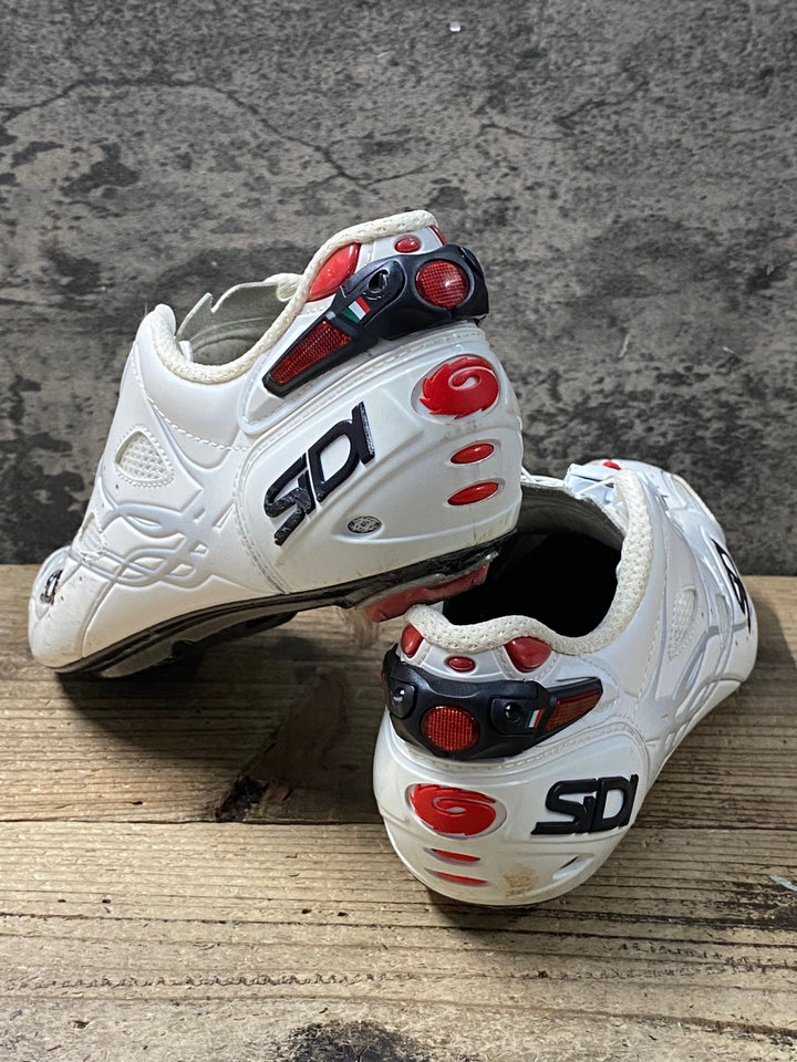 KP098 シディ SIDI SHOT ビンディングシューズ 3穴 白 EU42