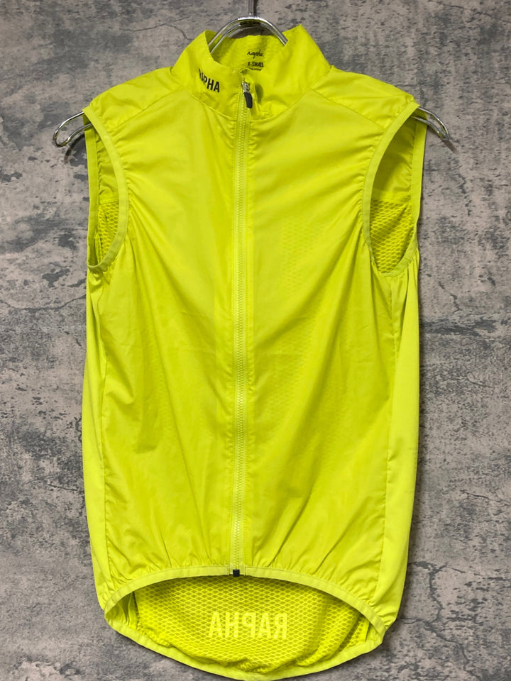 JW714 ラファ Rapha PRO TEAM LIGHTWEIGHT GILET サイクルベスト ジレ 黄 XS