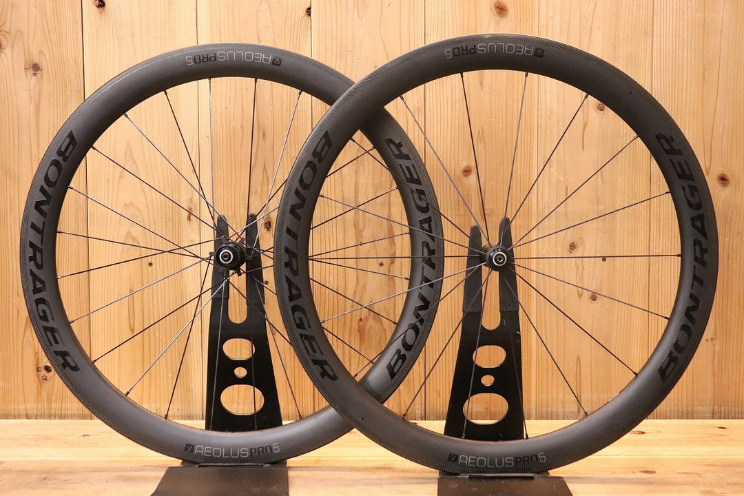 ボントレガー BONTRAGER アイオロス AEOLUS PRO 5 カーボン チューブレスレディ ホイールセット シマノ 11S/12S 【芦屋店】
