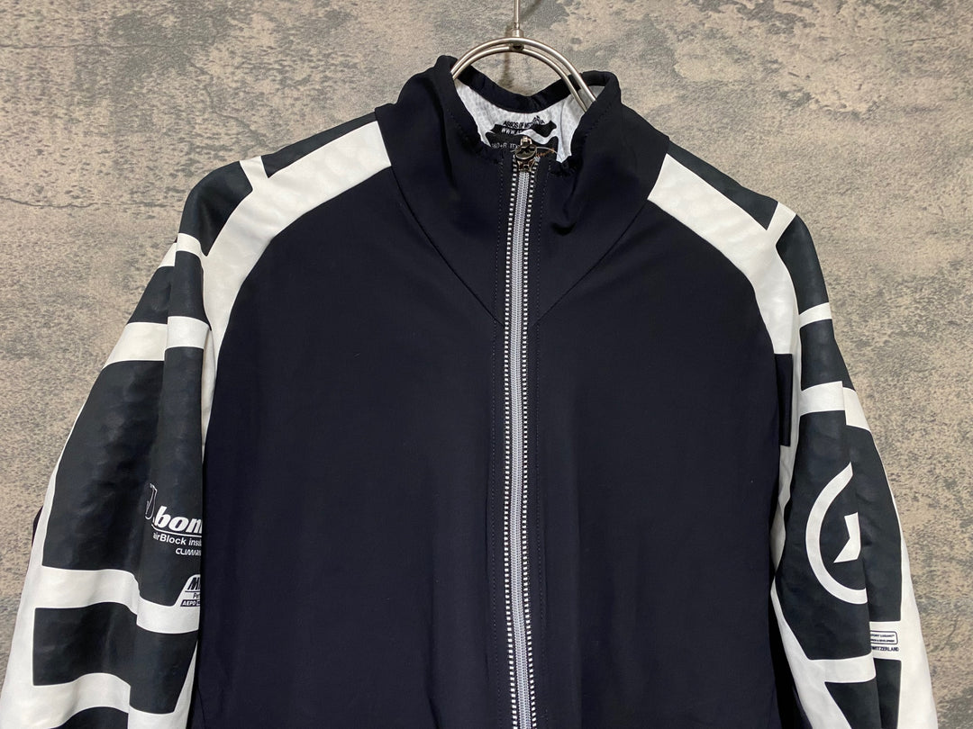 KH638 アソス ASSOS ij.bonka6 Cento Jacket 長袖 サイクルジャケット 黒 白 L